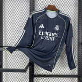 25-26 Real Madrid  Away Long Sleeves Jersey